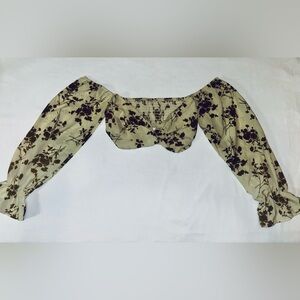 Floral Off-Shoulder Women Top